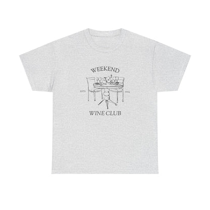 Weekend Wine Club Supper Edition — Classic Tee — Ash, front