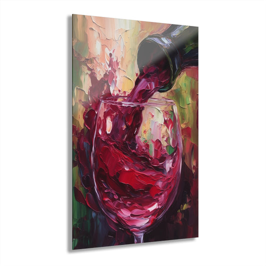 Wine Pour — Acrylic Wall Art