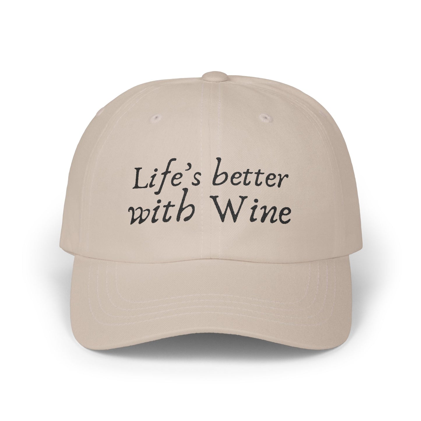 Life's Better with Wine — Classic Cap (Neutrals)