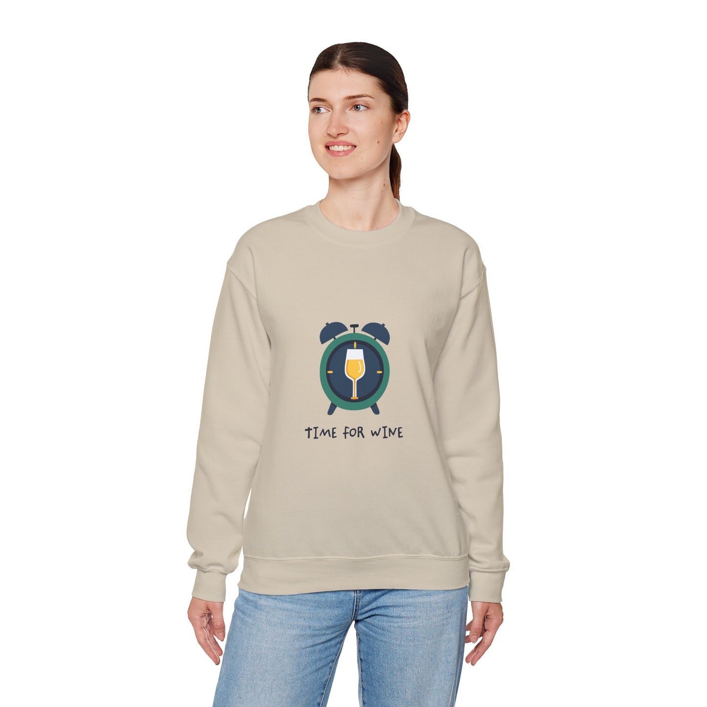 Time for Wine (White Lovers) — Crewneck Sweatshirt