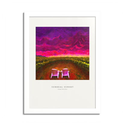 Surreal Sunset — Framed Art Print