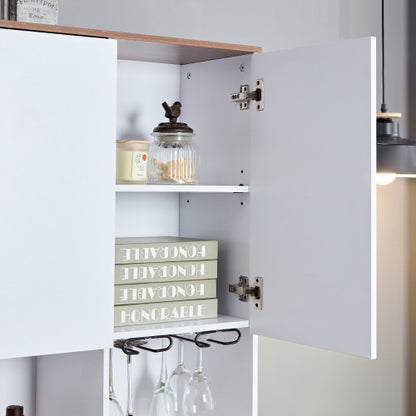 Farmhouse Coffee Bar Wine Cabinet