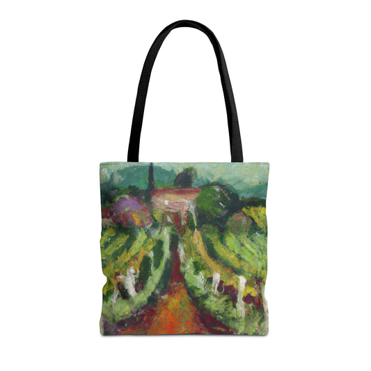 Impressionist Villa Vineyards — Canvas Tote