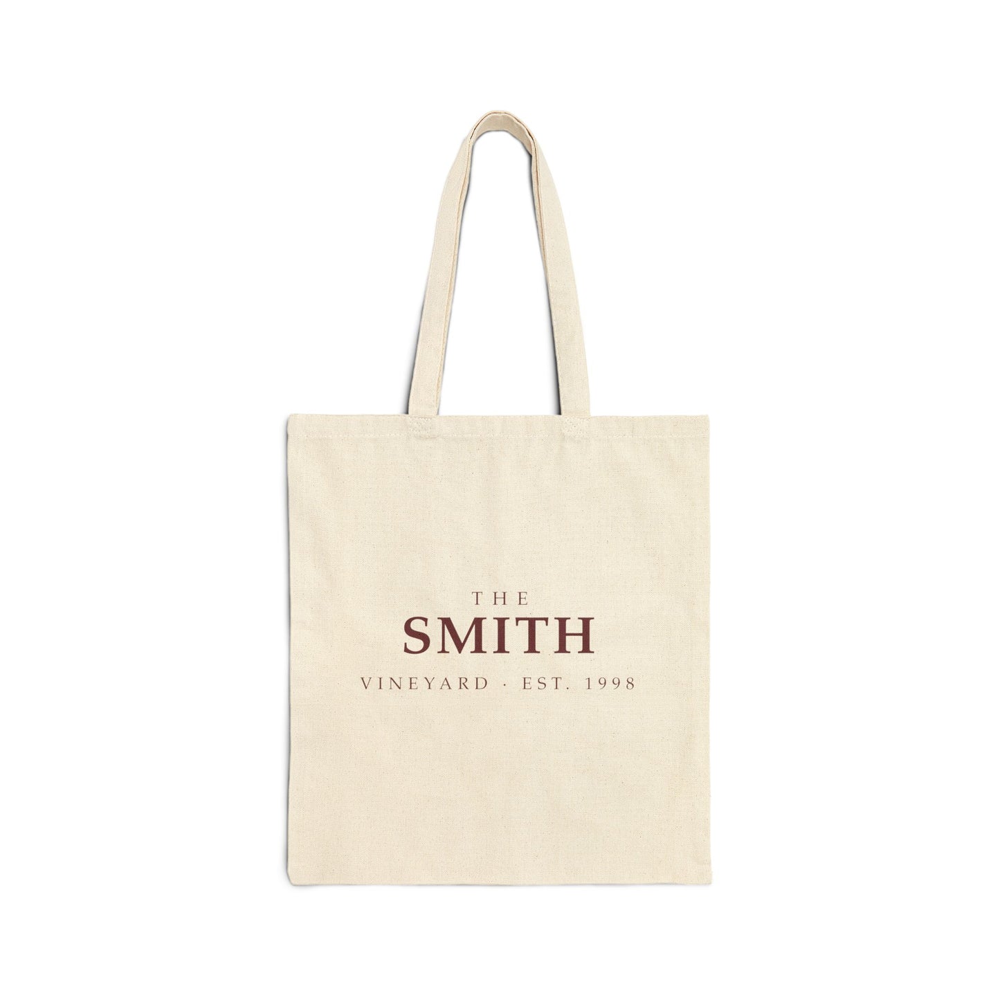 The [Your Name] Vineyard — Personalized Canvas Tote