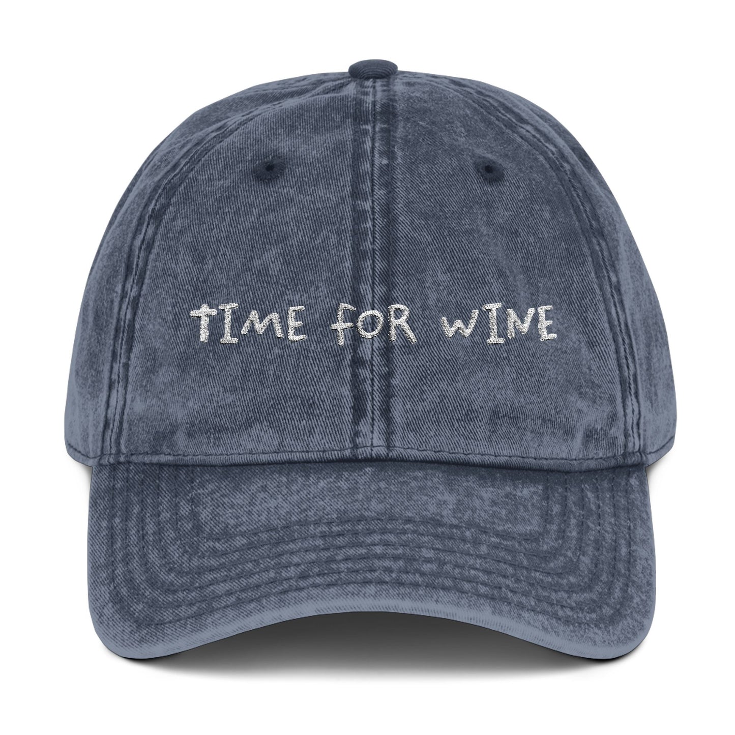 Time for Wine — Vintage Embroidered Cap
