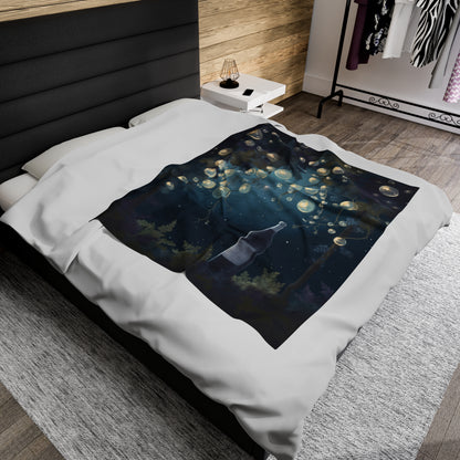 Wine Night — Plush Blanket