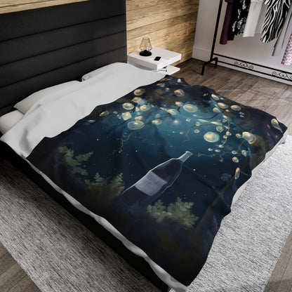 Wine Night — Plush Blanket