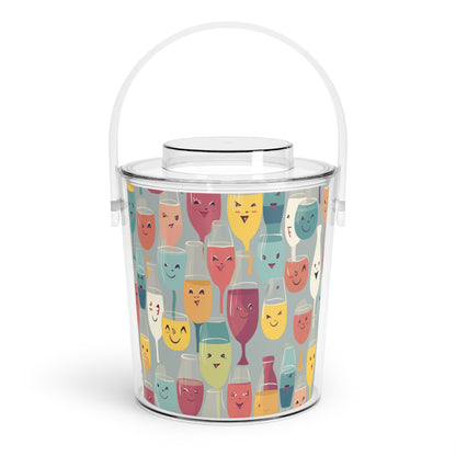 Ice Bucket with Tongs