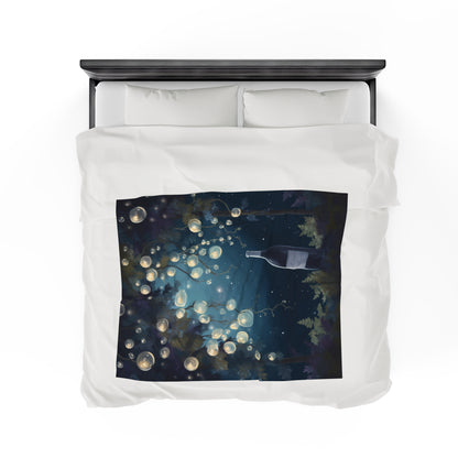 Wine Night — Plush Blanket