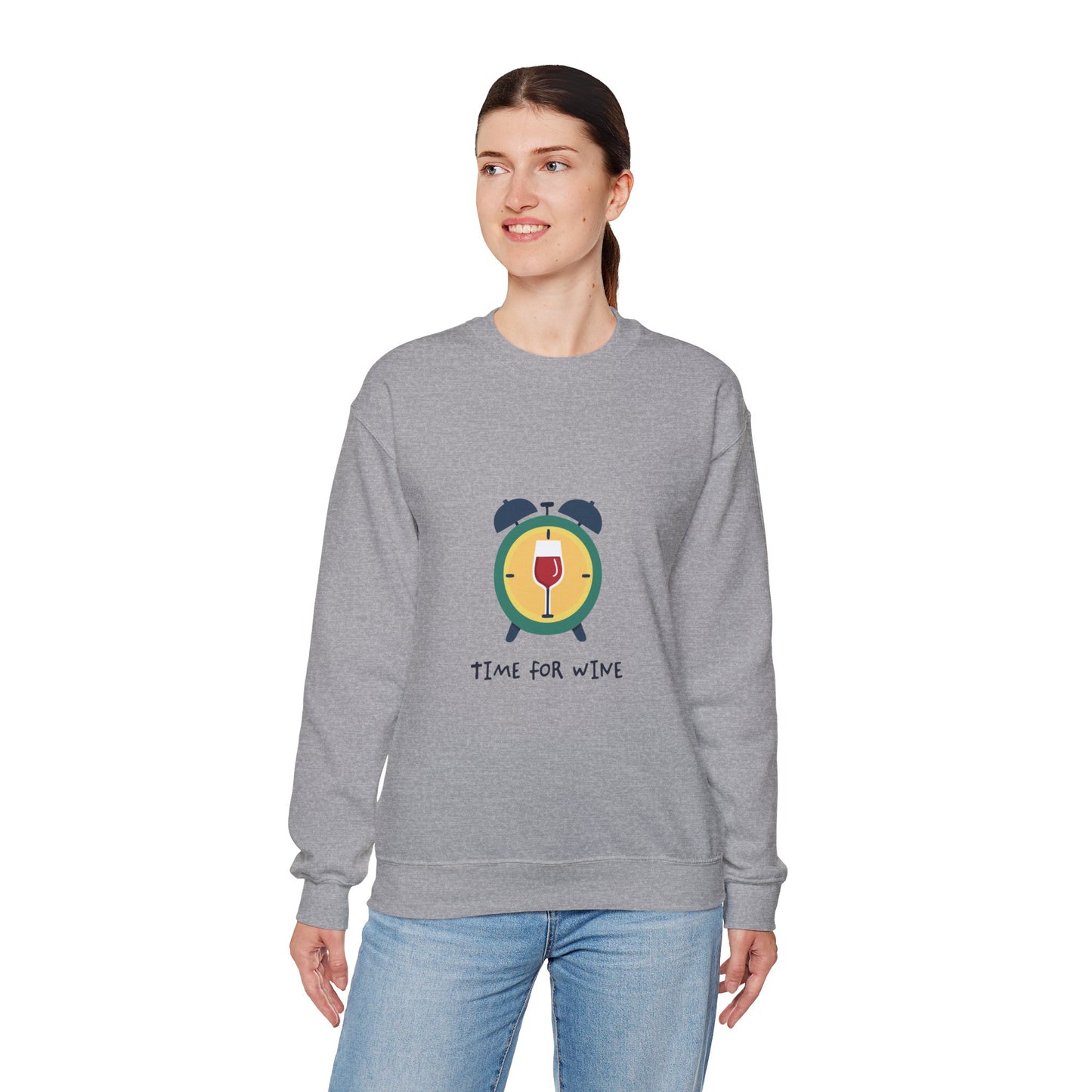 Time for Wine (Red Lovers) — Crewneck Sweatshirt
