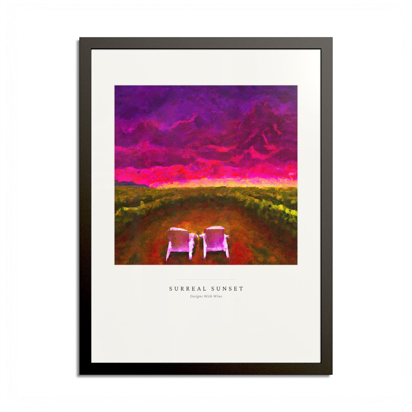 Surreal Sunset — Framed Art Print