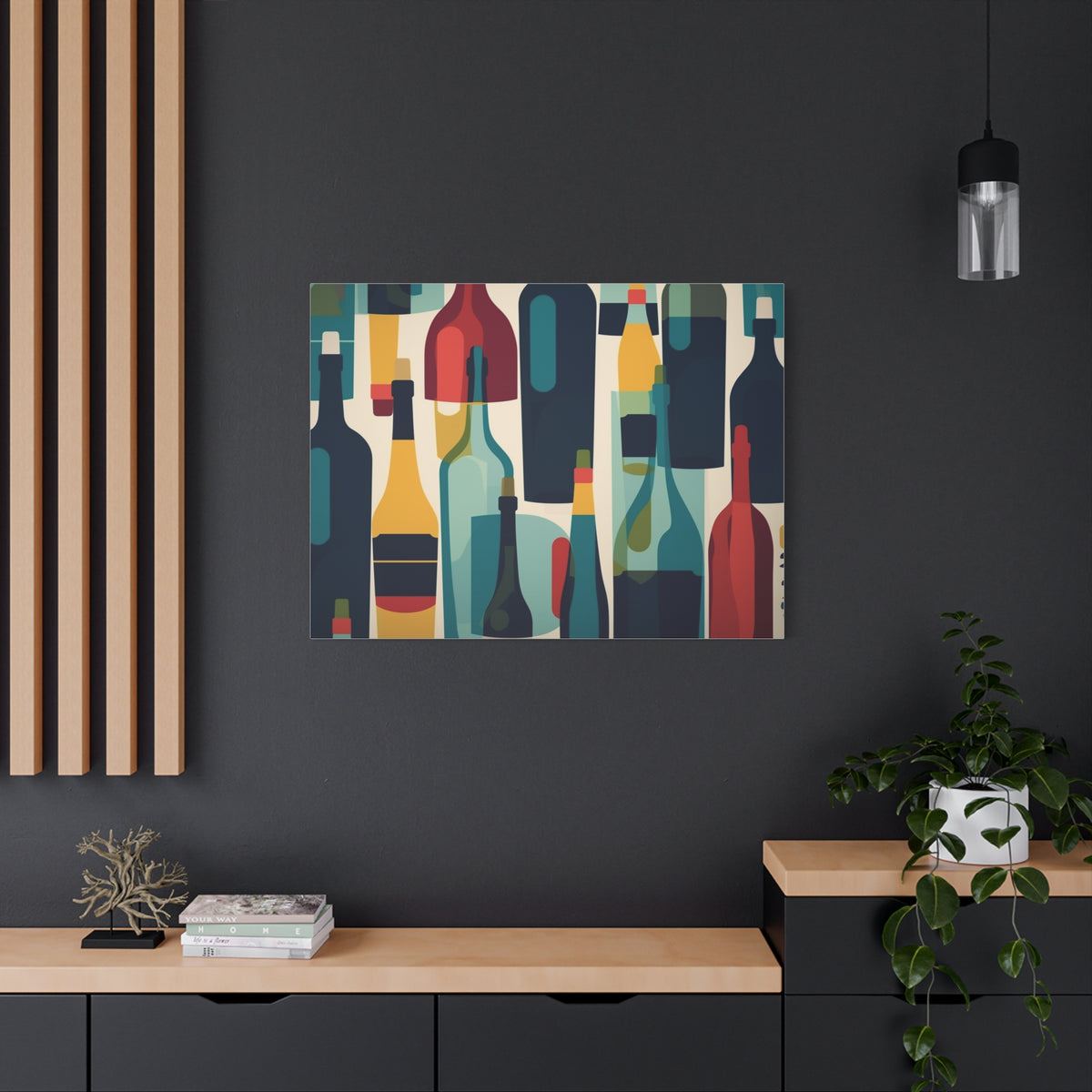 Bold Bottles — Canvas Wall Art
