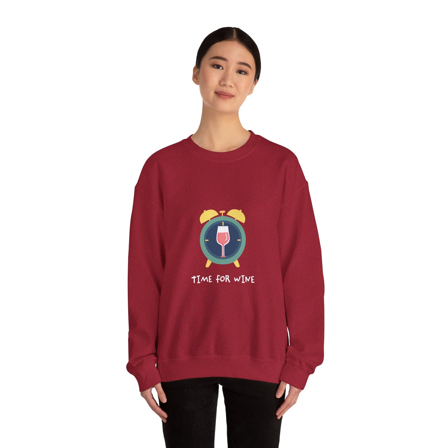Time for Wine (Red Lovers) — Crewneck Sweatshirt