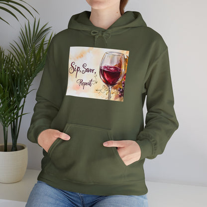 Sip Savor Repeat — Hoodie