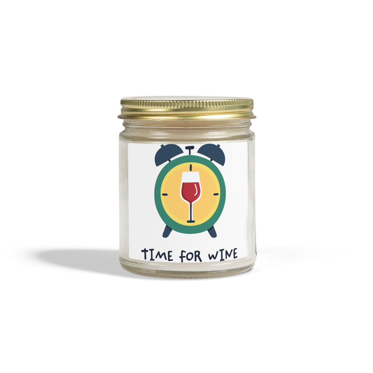Hand-poured 9oz coconut apricot wax candle, Vanilla Bean (component, current label)