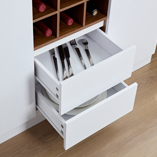 Farmhouse Coffee Bar Wine Cabinet