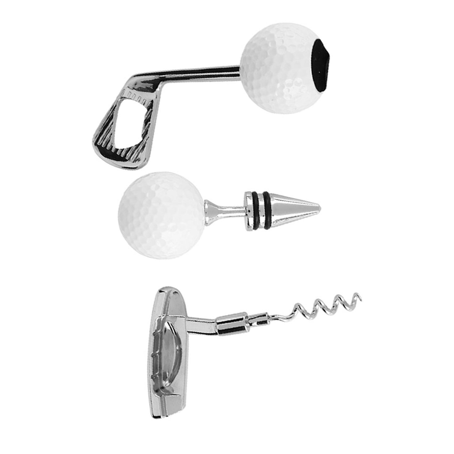 Golf Shaped Corkscrew & Bottle Opener Set