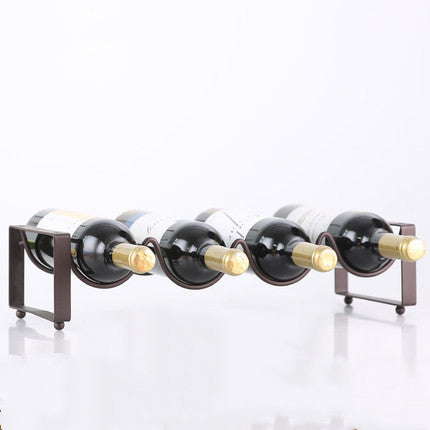 Stackable Wrought Iron Wine Bottle Rack