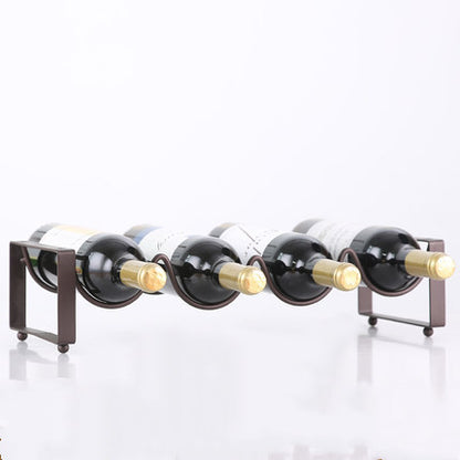 Stackable Wrought Iron Wine Bottle Rack