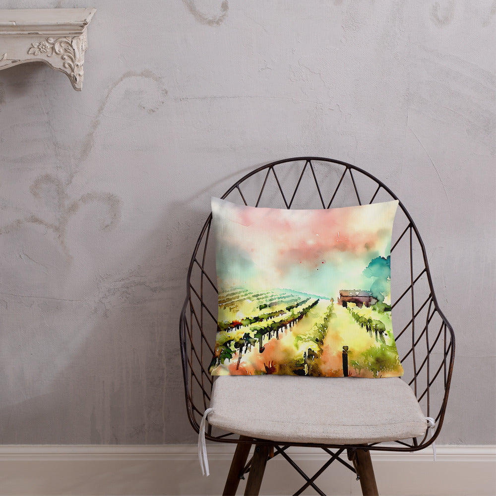 Vibrant Vineyards — Premium Pillow — product image 4