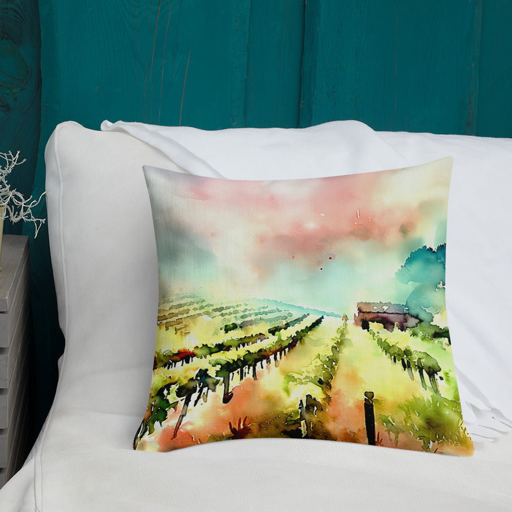 Vibrant Vineyards — Premium Pillow — product image 2