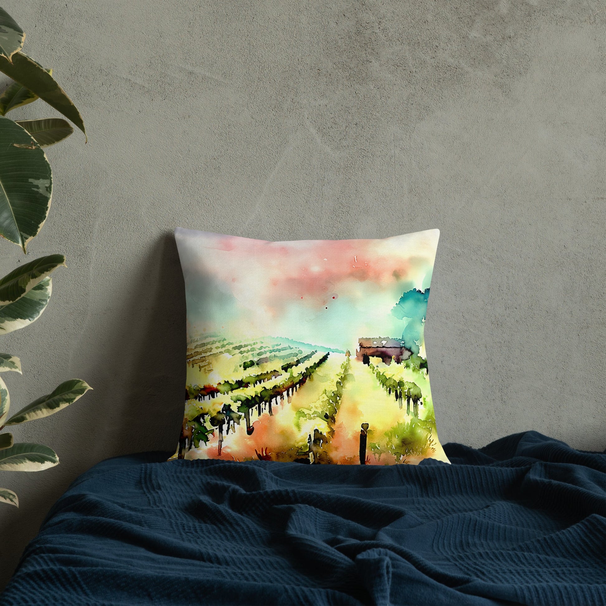 Vibrant Vineyards — Premium Pillow — product image 3