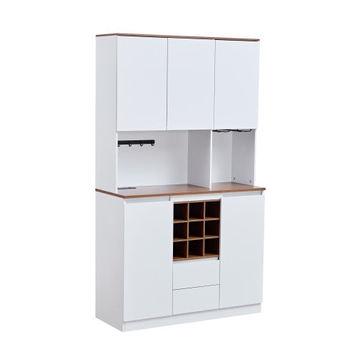 Farmhouse Coffee Bar Wine Cabinet