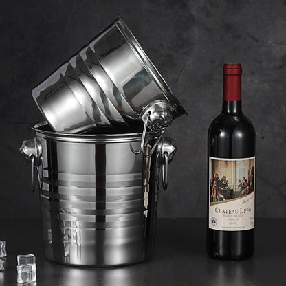 Tiger head ice bucket wine chiller, included in the housewarming bundle