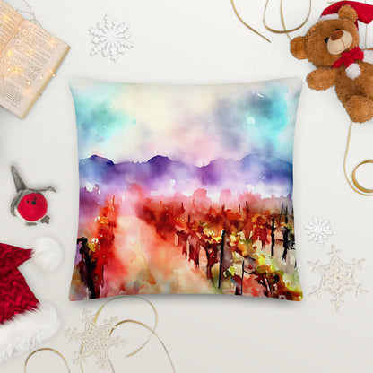 Fiery Vines — Throw Pillow