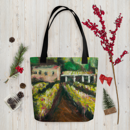 Impressionist Villa Vineyards — Canvas Tote