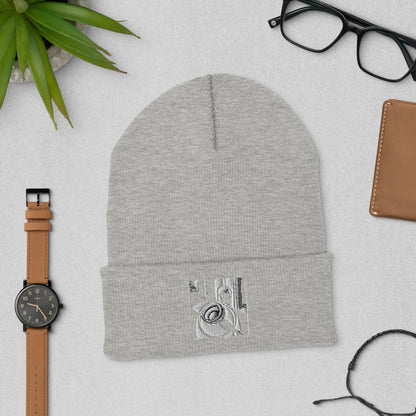 Abstract — Embroidered Beanie
