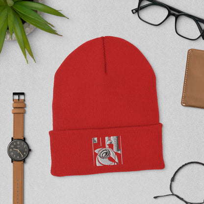 Abstract — Embroidered Beanie