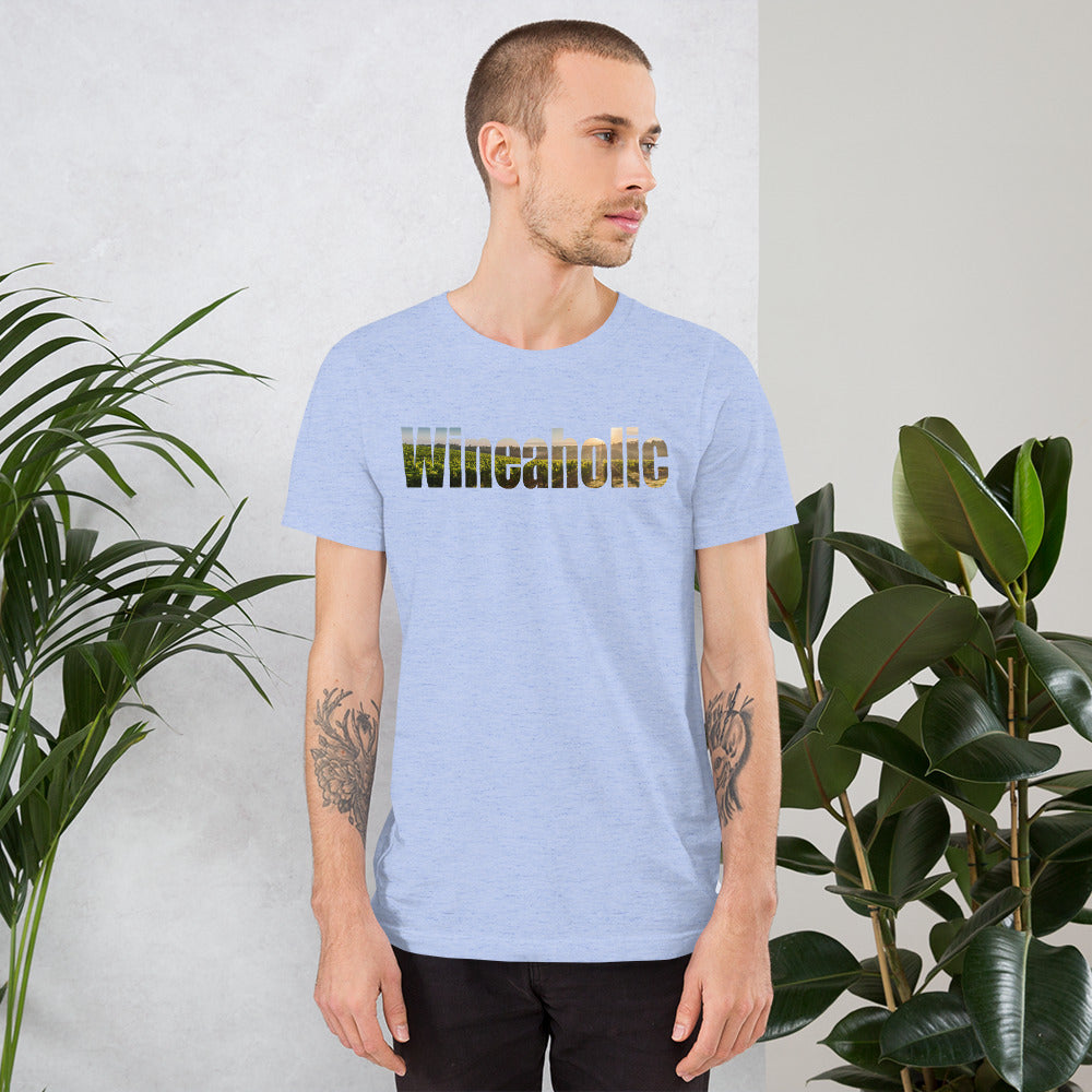 Wineaholic — Classic Tee — Heather Blue