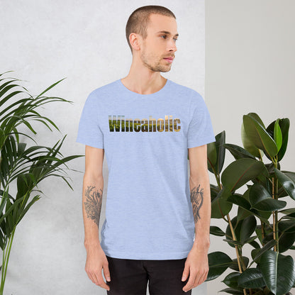Wineaholic — Classic Tee — Heather Blue