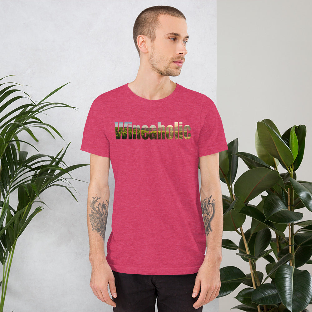 Wineaholic — Classic Tee — Heather Raspberry