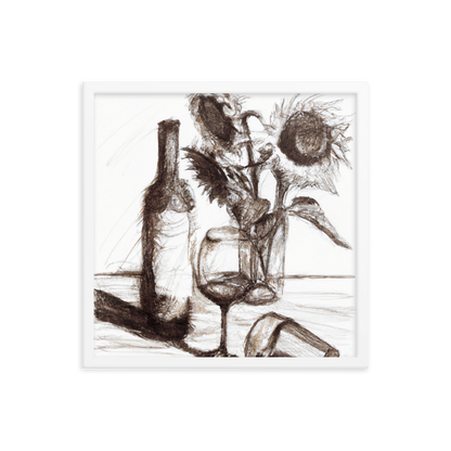 Still Life in Ink — Framed Wine Art Print — product image 10